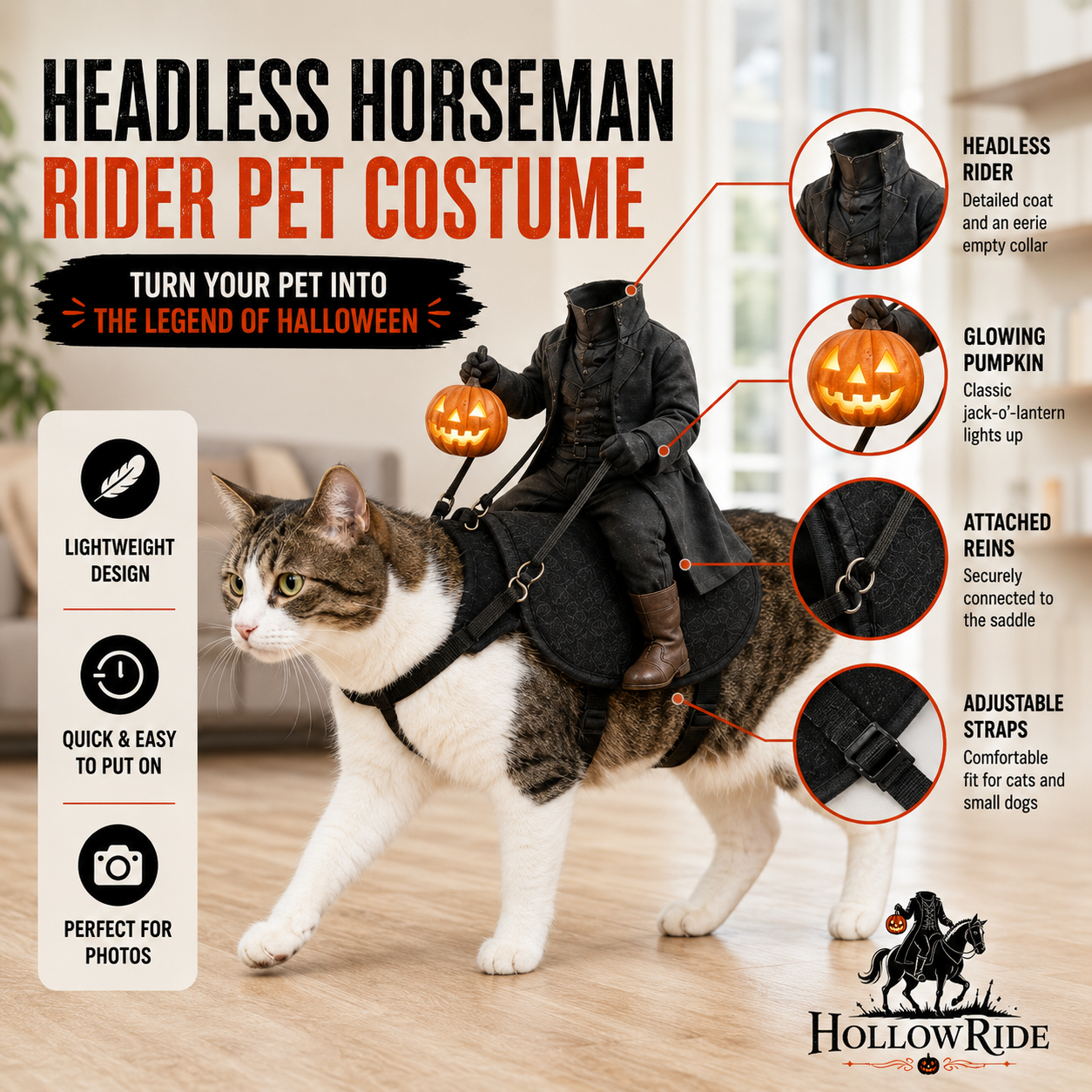 The Headless Horseman Rider™ Pet Costume